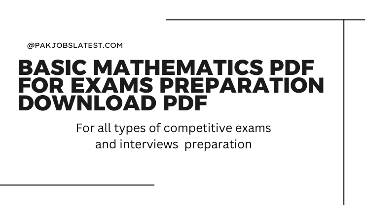 basic mathematics Pdf for exams preparation Download