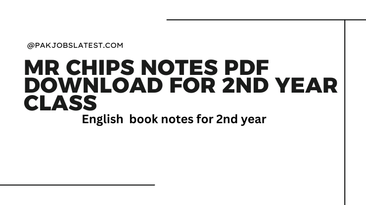 mr chips notes pdf free download 