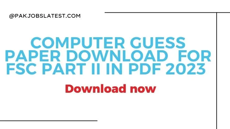 Computer Guess Paper Download for fsc part 2